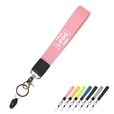 1" Polyester Wristlet Keychain