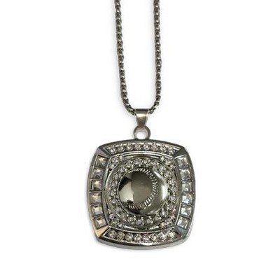 1.25" Champ Pendant Necklace And (Softball)