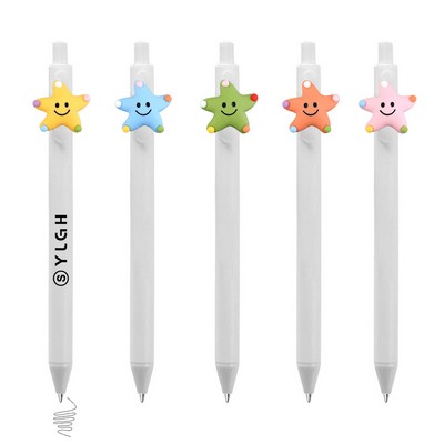Click Activated Pen With Smile Star