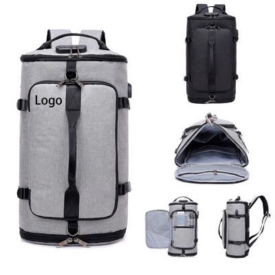 Oxford Cloth Schoolbag Large-Capacity Outdoor Travel Backpack