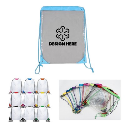 Clear PVC Drawstring Bag