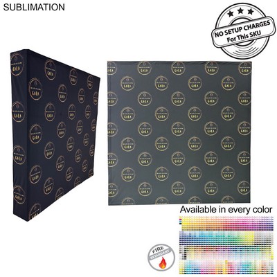 7.5' Straight Wall Full Height Tension Fabric Pop-up Display Kit w/Wrap End Caps