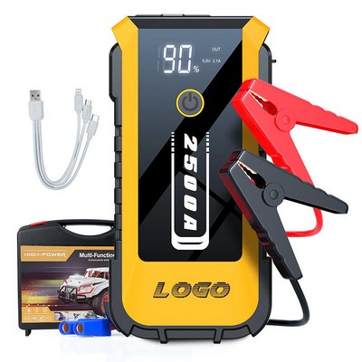 2500A 25800mAh Battery Jump Starter Emergency Tool Car Battery Charger