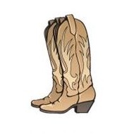 Cowboy Boots Mighty Mini Magnet