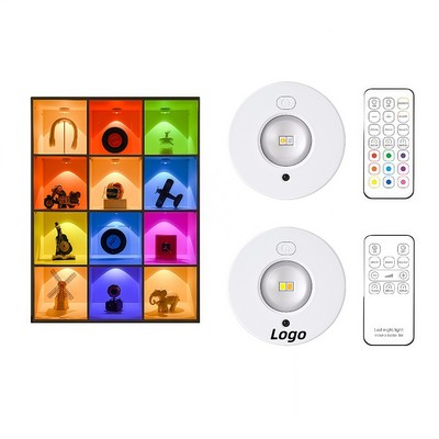 Rechargeable LED Cabinet Light with Magnetic Mount and RGB Remote