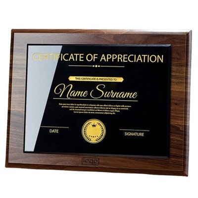 Durable Black Walnut Medal Display Piece