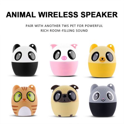 Cute Animal Mini Bluetooth Speaker – Portable Cartoon Design