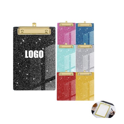Glitter Acrylic Clipboard