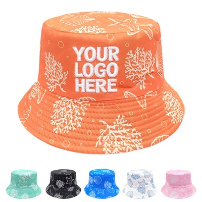 Reversible Polyester Bucket Hat Sun Protection Hat