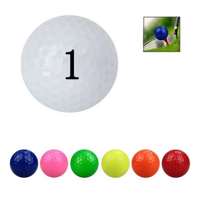 Colored Double-layer Training Golf Ball