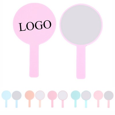 Small Round Mirror With Handle