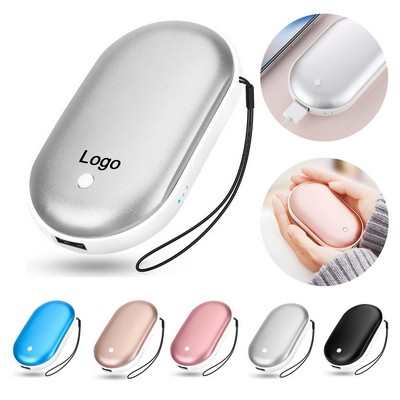 5200mAh Double-Sided Instant Heating Electric Rechargeable Hand Warmer Power Bank