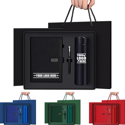 Creative Business Set, Notebook-A5-Signature Pen+Insulated Cup+Gift Box