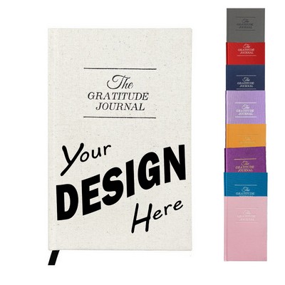 Linen Fabric Gratitude Journal