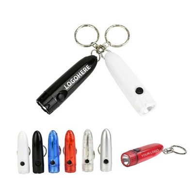 Transparent Bullet LED Keychain