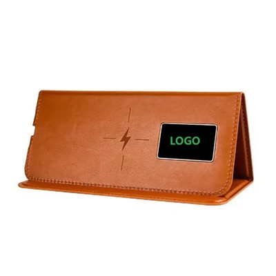 Foldable Wireless Charger Mouse Pad With LED Light