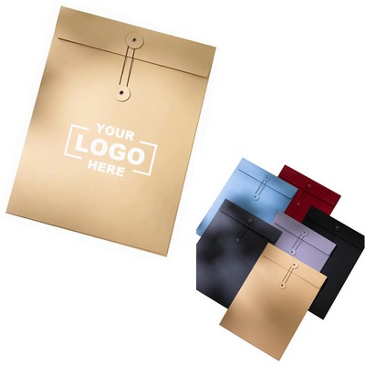 Specialty Paper File Folders A4 Document Envelopes W/ String Tie Closure