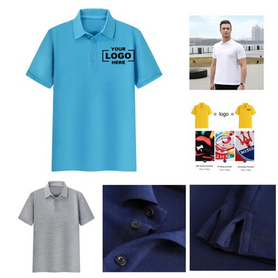 Plain Solid Polo Shirt – Breathable Comfort Fit