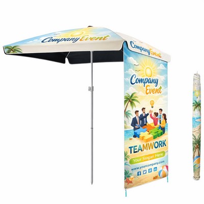 210D Oxford Outdoor Square Sun Umbrella
