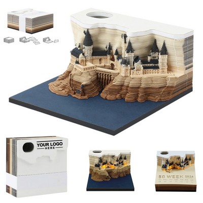 3D Paper Art Sculpture Weekly Calendar