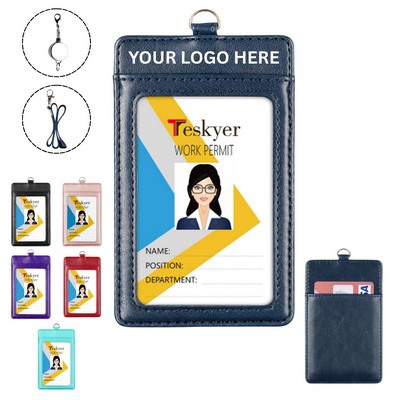 Pu Leather Badge Holder