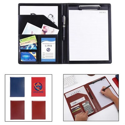 Leather Portfolio Folder Clipboard