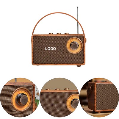 Retro Wood Bluetooth Radio