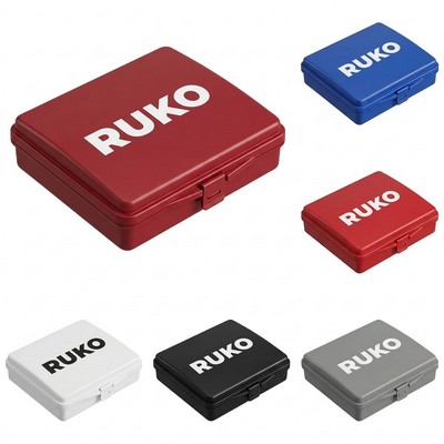 21-Piece Portable First Aid Kit in Hard Plastic Case