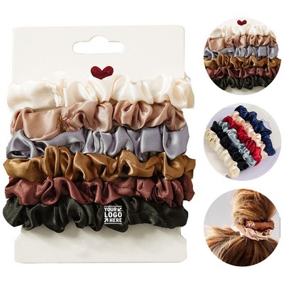 Silk-Like Hair Scrunchies Set