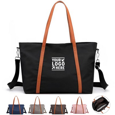 Classic Nylon Leather Crossbody Bag