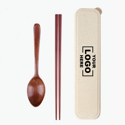 Eco-Friendly Wooden Tableware Set