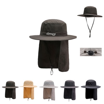 Adjustable Breathable Wide Brim Bucket Hat