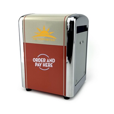 Rust-Proof Tin Napkin Holder for Bars, Restaurants, Kitchen
