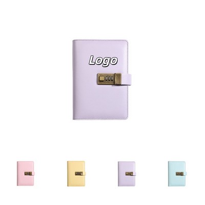 A5 Vintage Locks Journal Password Notebook