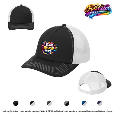 Port Authority® Low-Profile Snapback 5-Panel Trucker Cap