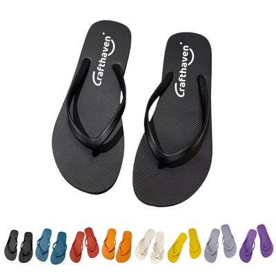 Summer Rubber Slim Flip Flops Slippers