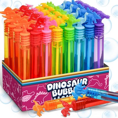 32 Pack Dinosaur Mini Bubble Wands with Gift Box