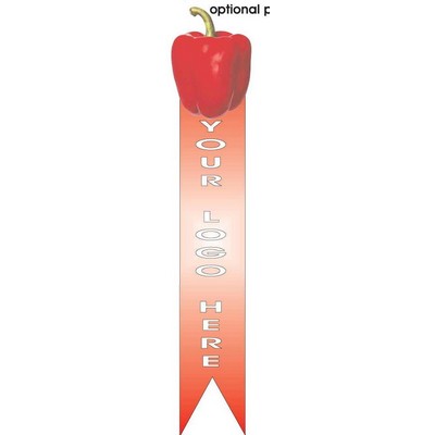 Bell Pepper Bookmark w/ Black Back