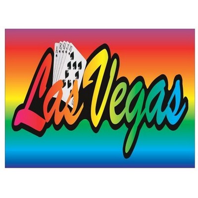 Las Vegas w/ Royal Flush Photo Hand Mirror (2"x3")