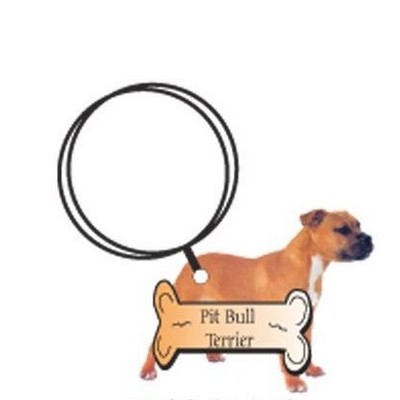 Pitbull Terrier Dog Keychain w/Mirrored Back (6 Square Inch)