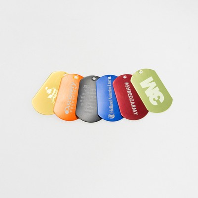Laser Engraved Ball Chain Dog Tag