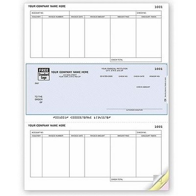 Laser Accounts Payable Middle Checks (1 Part)