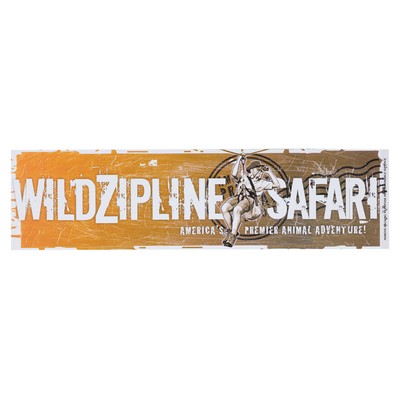 Repositionable Bumper Sticker (11"x3")