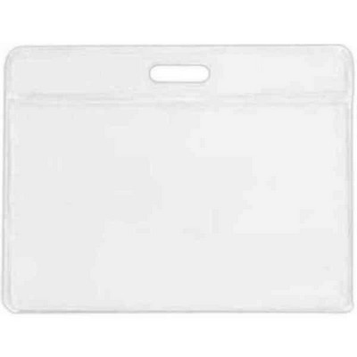 Clear Vinyl Horizontal Badge Holder (3½"x2½"x0.04")