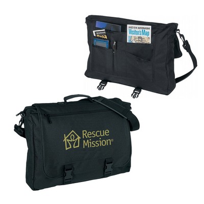 DualBuckle Messenger Bag