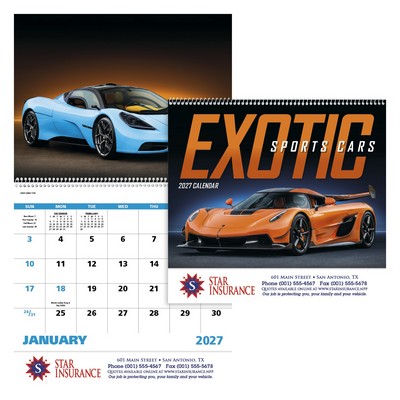 Good Value™ Exotic Sports Cars - Spiral Calendar