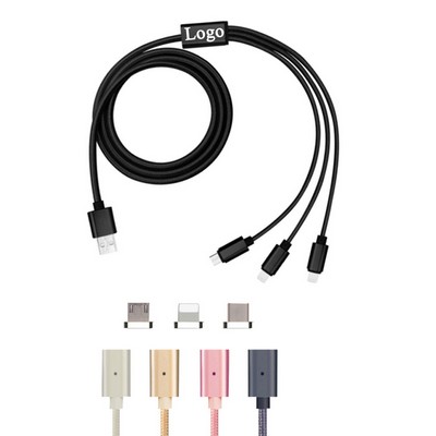 3" 1 Multi-Function Durable Braided Charging Cable