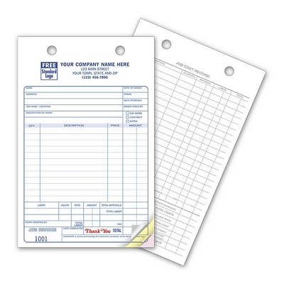 Work Order/Invoices Register Forms (2 Part)