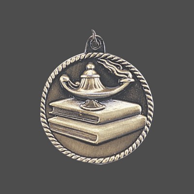 Silver Lamp of Knowledge Medal (2")