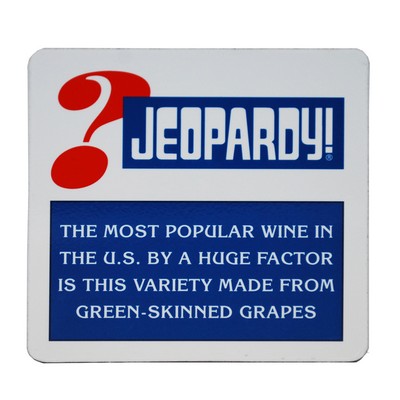 90 MIL 4/4 Solid Plastic Square Coaster